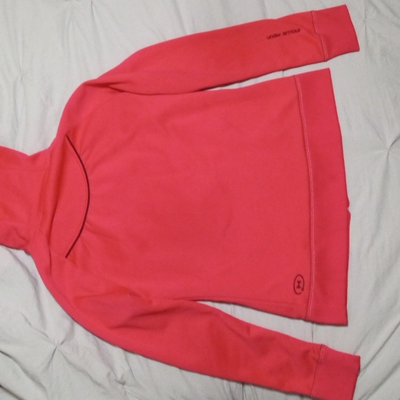 Under Armour Girls Medium Pink Hooded Jacket - Picture 6 of 12